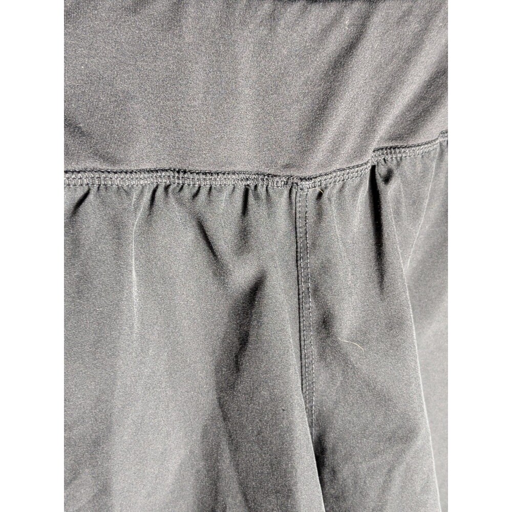 Women's Champion Running Shorts with Inner Brief Black white Stripe  Medium - Picture 5 of 6